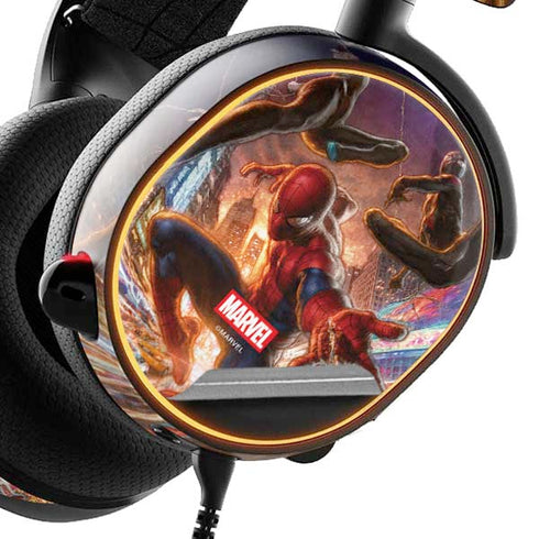 Marvel Spiderman Group Wall SteelSeries Arctis 3 Skin
