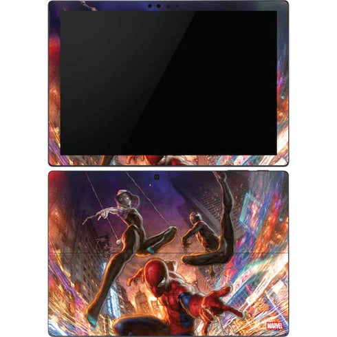 Marvel Spiderman Group Wall Surface Pro 6 Skin