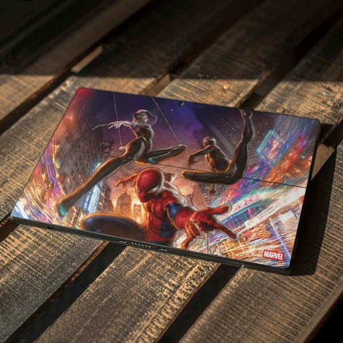 Marvel Spiderman Group Wall Surface Pro 6 Skin