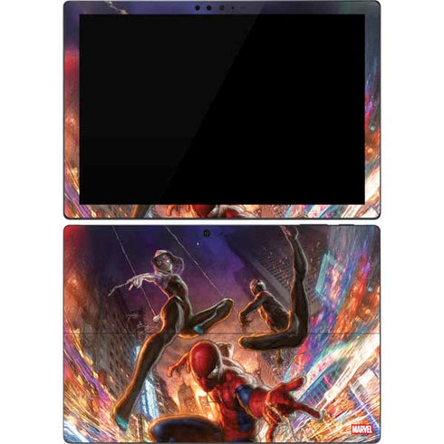 Marvel Spiderman Group Wall Surface Pro 7 Skin