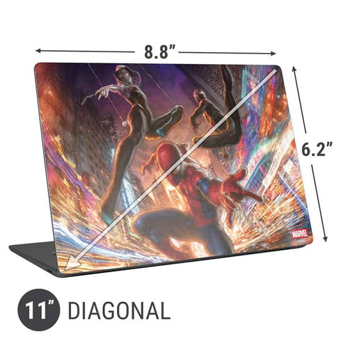 Marvel Spiderman Group Wall Universal Laptop 11in (8.8 x 6.2in) Skin