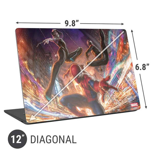 Marvel Spiderman Group Wall Universal Laptop 12in (9.8 x 6.8in) Skin