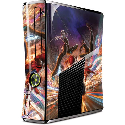 Marvel Spiderman Group Wall Xbox 360 Slim (2010) Skin