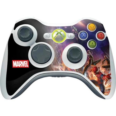 Marvel Spiderman Group Wall Xbox 360 Wireless Controller Skin