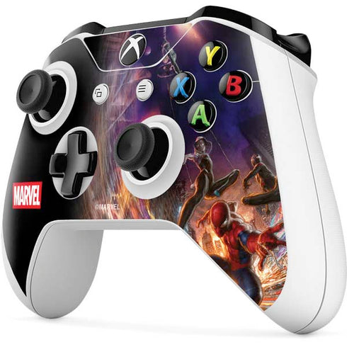 Marvel Spiderman Group Wall Xbox One X Controller Skin