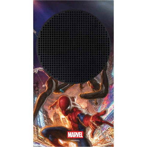 Marvel Spiderman Group Wall Xbox Series S Console Skin