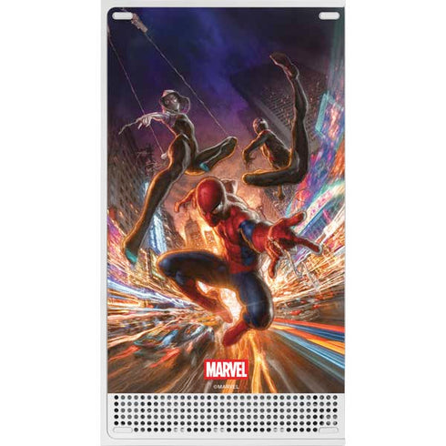 Marvel Spiderman Group Wall Xbox Series S Console Skin