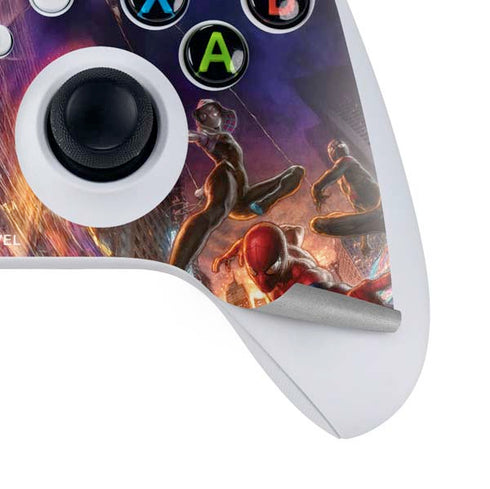Marvel Spiderman Group Wall Xbox Series S Controller Skin