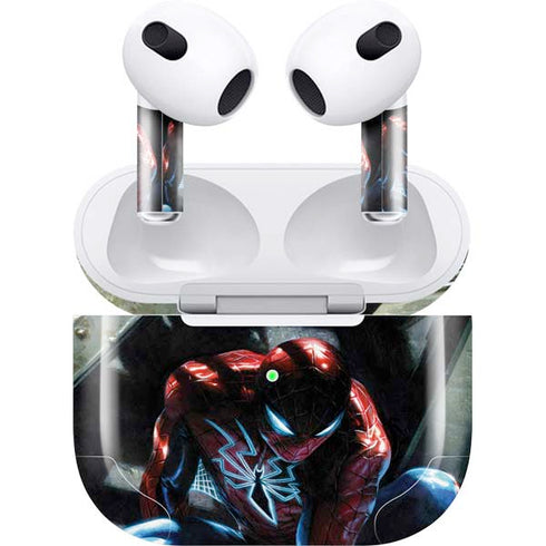 Marvel Spiderman New Suit Spiderman Apple AirPods (3rd Gen 2021) Skin