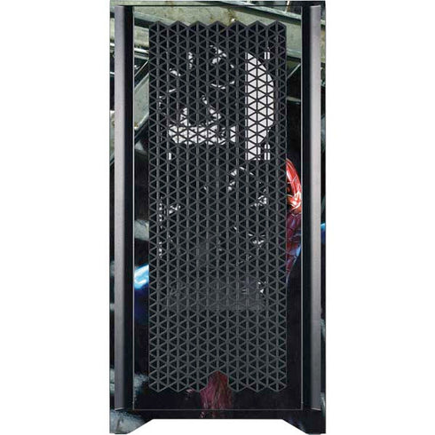 Marvel Spiderman New Suit Spiderman Corsair 4000D Tempered Glass Mid-Tower ATX Case Skin