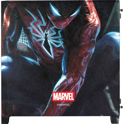 Marvel Spiderman New Suit Spiderman Corsair 4000D Tempered Glass Mid-Tower ATX Case Skin