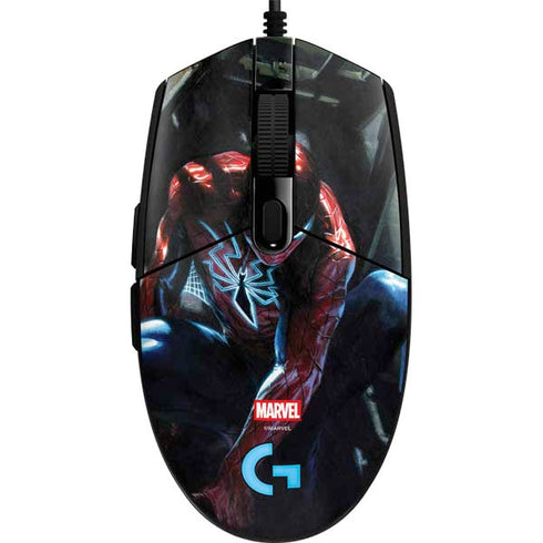 Marvel Spiderman New Suit Spiderman G203 Prodigy RGB Wired Gaming Mouse Skin