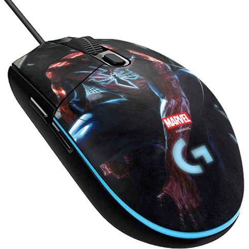 Marvel Spiderman New Suit Spiderman G203 Prodigy RGB Wired Gaming Mouse Skin