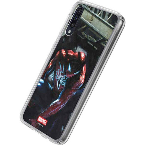 Marvel Spiderman New Suit Spiderman Galaxy A50 Clear Case