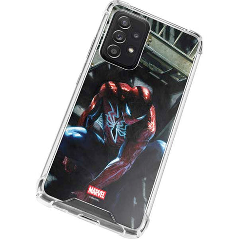 Marvel Spiderman New Suit Spiderman Galaxy A72 5G Clear Case