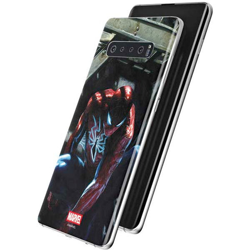 Marvel Spiderman New Suit Spiderman Galaxy S10 Plus Skin
