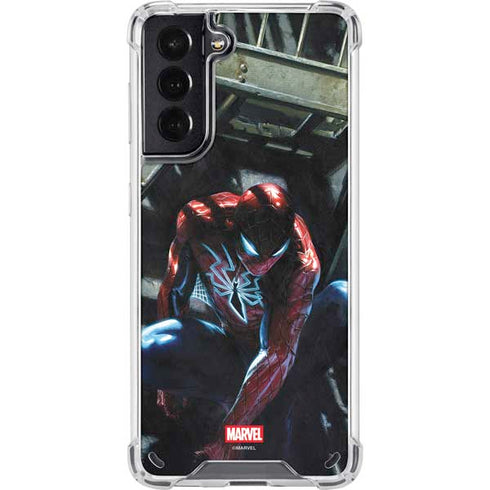 Marvel Spiderman New Suit Spiderman Galaxy S21 5G Clear Case