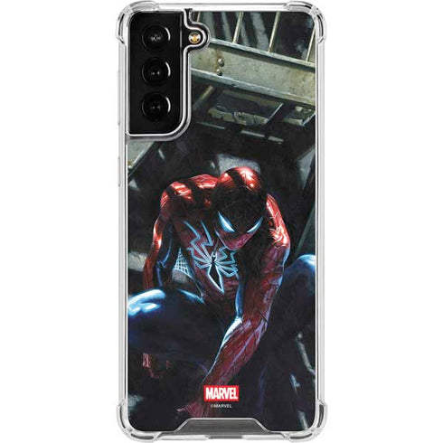 Marvel Spiderman New Suit Spiderman Galaxy S21 FE Clear Case