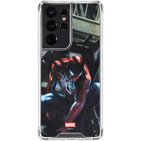 Marvel Spiderman New Suit Spiderman Galaxy S21 Ultra 5G Clear Case