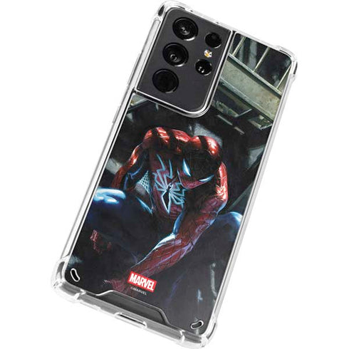 Marvel Spiderman New Suit Spiderman Galaxy S21 Ultra 5G Clear Case