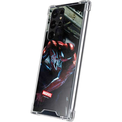 Marvel Spiderman New Suit Spiderman Galaxy S22 Ultra Clear Case