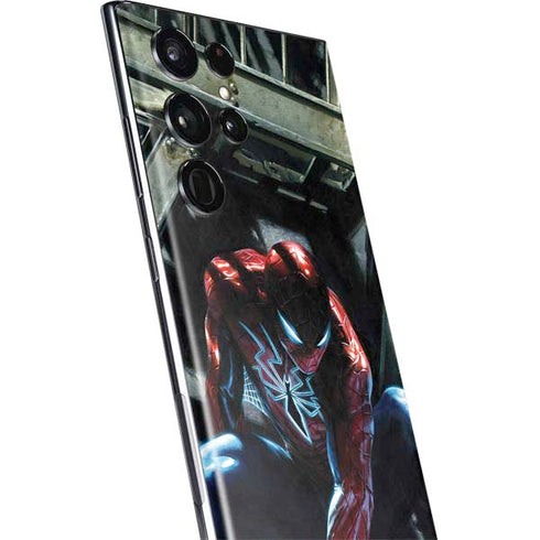Marvel Spiderman New Suit Spiderman Galaxy S22 Ultra Skin