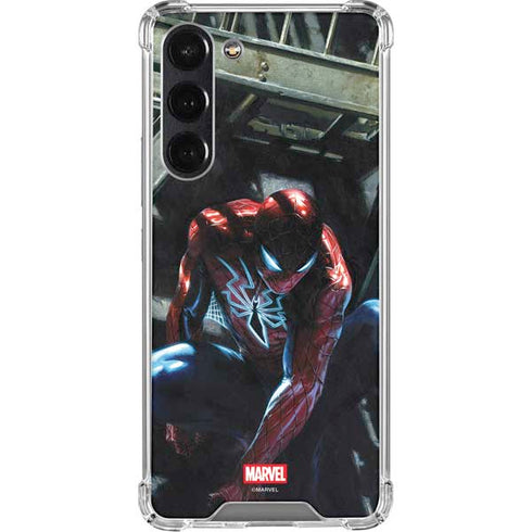 Marvel Spiderman New Suit Spiderman Galaxy S23 FE Clear Case