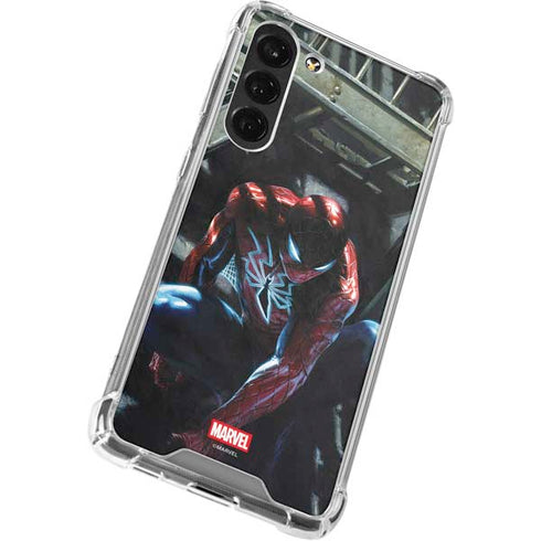 Marvel Spiderman New Suit Spiderman Galaxy S23 Plus Clear Case