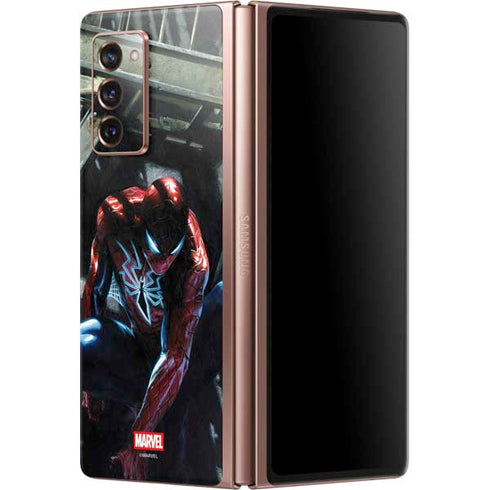 Marvel Spiderman New Suit Spiderman Galaxy Z Fold2 5G Skin