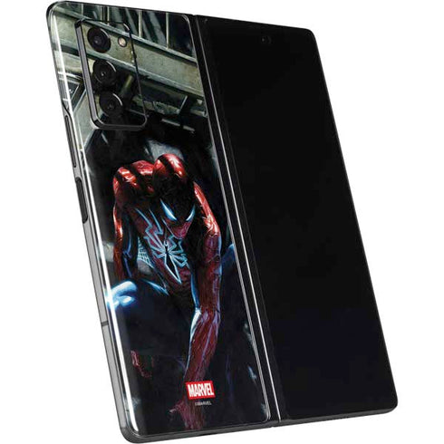 Marvel Spiderman New Suit Spiderman Galaxy Z Fold2 5G Skin