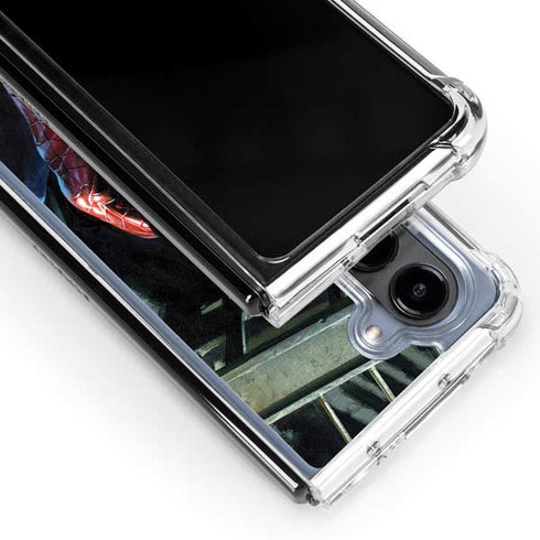 Marvel Spiderman New Suit Spiderman Galaxy Z Fold5 5G Clear Case