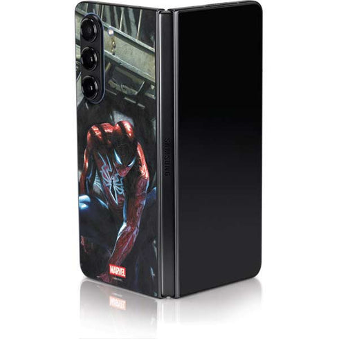 Marvel Spiderman New Suit Spiderman Galaxy Z Fold5 5G Skin