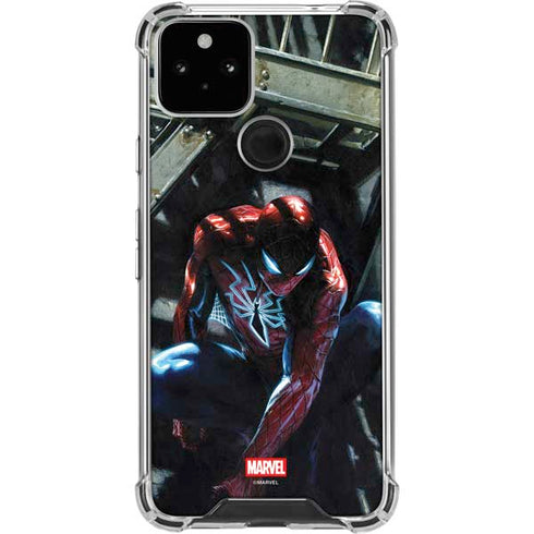 Marvel Spiderman New Suit Spiderman Google Pixel 5 Clear Case