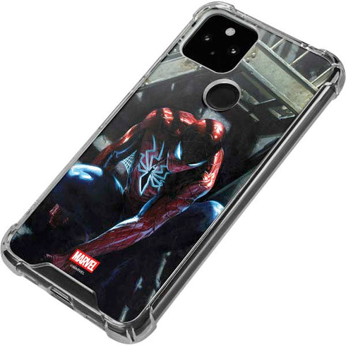 Marvel Spiderman New Suit Spiderman Google Pixel 5 Clear Case