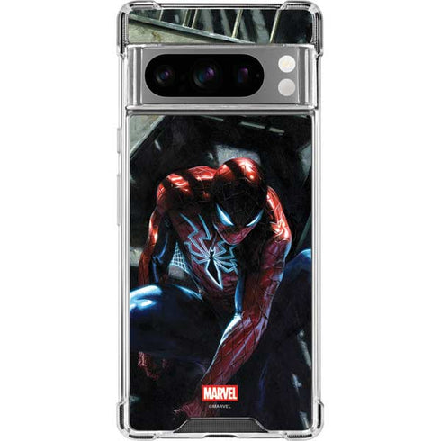 Marvel Spiderman New Suit Spiderman Google Pixel 8 Pro Clear Case