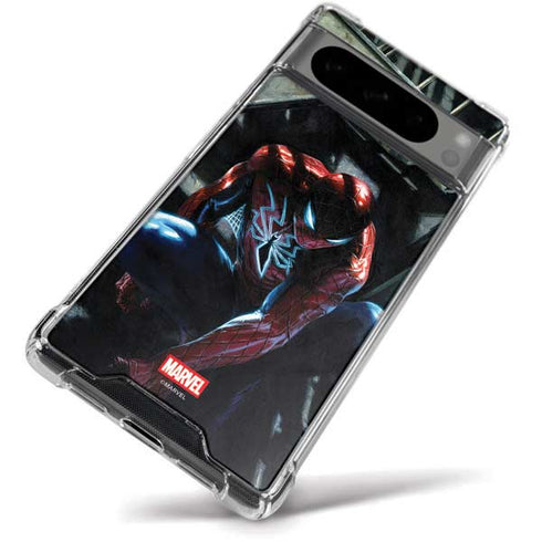 Marvel Spiderman New Suit Spiderman Google Pixel 8 Pro Clear Case