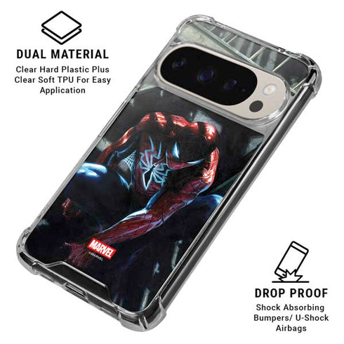 Marvel Spiderman New Suit Spiderman Google Pixel 9 Pro XL Clear Case