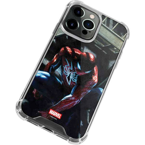 Marvel Spiderman New Suit Spiderman iPhone 13 Pro Clear Case