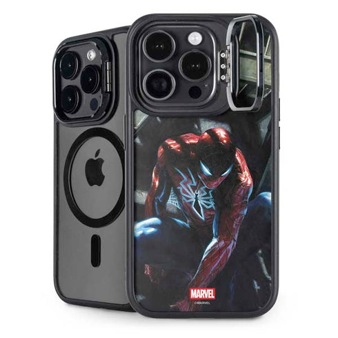 Marvel Spiderman New Suit Spiderman iPhone 15 Pro Kickstand Case