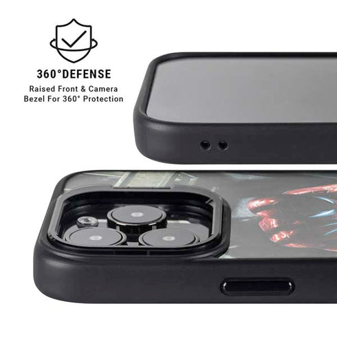 Marvel Spiderman New Suit Spiderman iPhone 15 Pro Max Kickstand Case