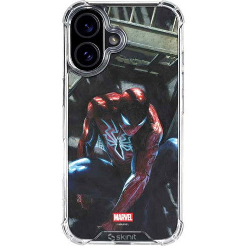 Marvel Spiderman New Suit Spiderman iPhone 16 Plus Clear Case