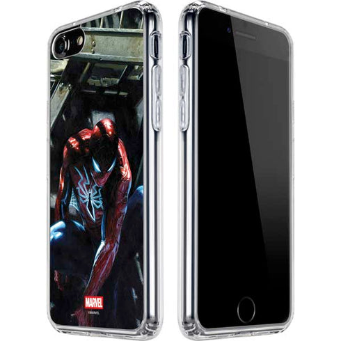 Marvel Spiderman New Suit Spiderman iPhone SE (2nd & 3rd Gen) Clear Case