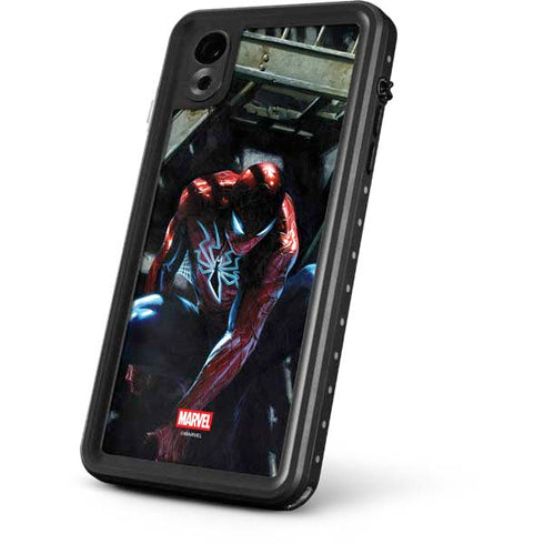 Marvel Spiderman New Suit Spiderman iPhone XR Waterproof Case