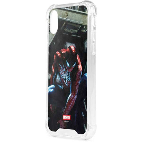 Marvel Spiderman New Suit Spiderman iPhone XS Clear Case