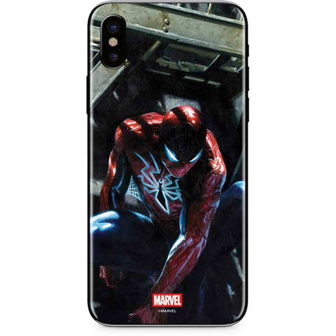 Marvel Spiderman New Suit Spiderman iPhone XS Skin
