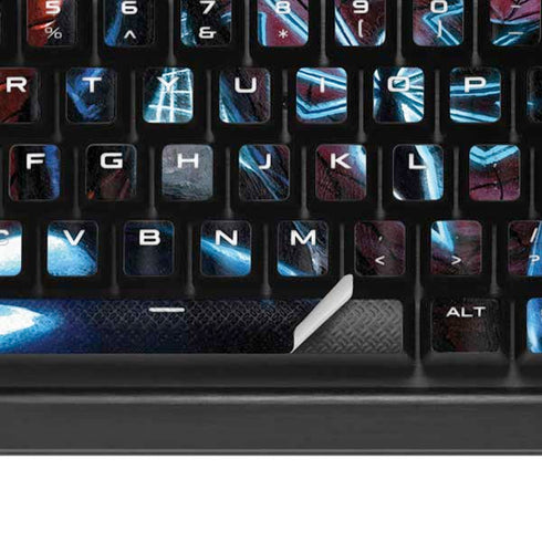 Marvel Spiderman New Suit Spiderman K95 RGB PLATINUM Mechanical Gaming Keyboard Skin