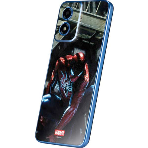 Marvel Spiderman New Suit Spiderman Moto G Play 4G (2024) Skin