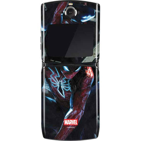 Marvel Spiderman New Suit Spiderman Motorola RAZR Skin