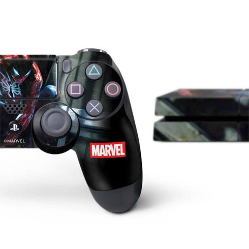 Marvel Spiderman New Suit Spiderman PS4 Console and Controller Bundle Skin
