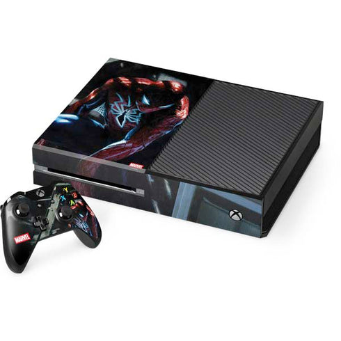 Marvel Spiderman New Suit Spiderman Xbox One Console and Controller Bundle Skin